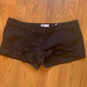 American Eagle Black Stretch Short Shorts Sz 6
